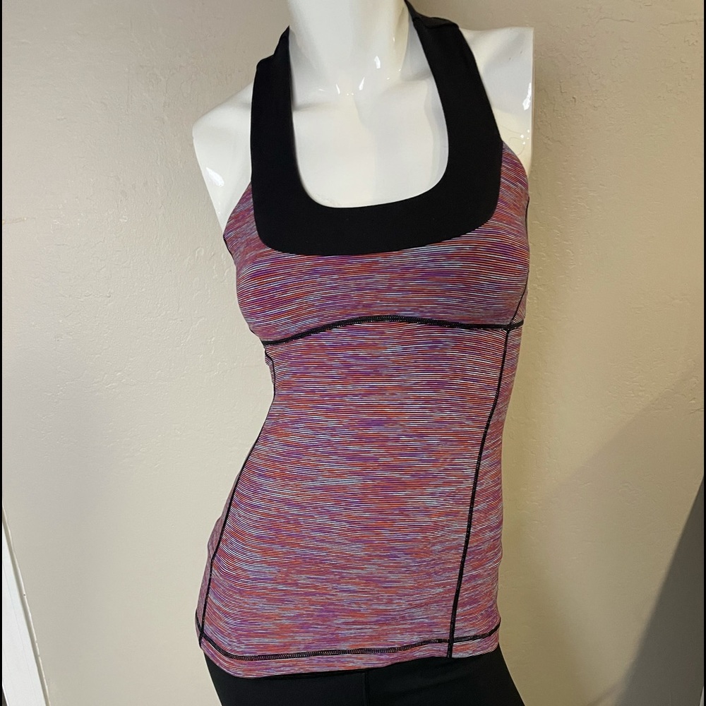 LULULEMON scoopneck tank multicolor size 4